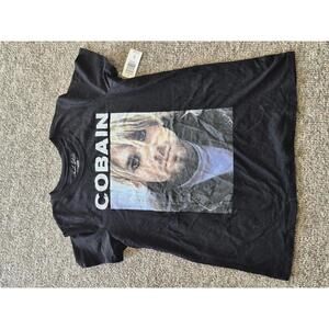 Torrid Kurt Cobain Graphic Black Crew Neck T-Shirt Size 00 M/L